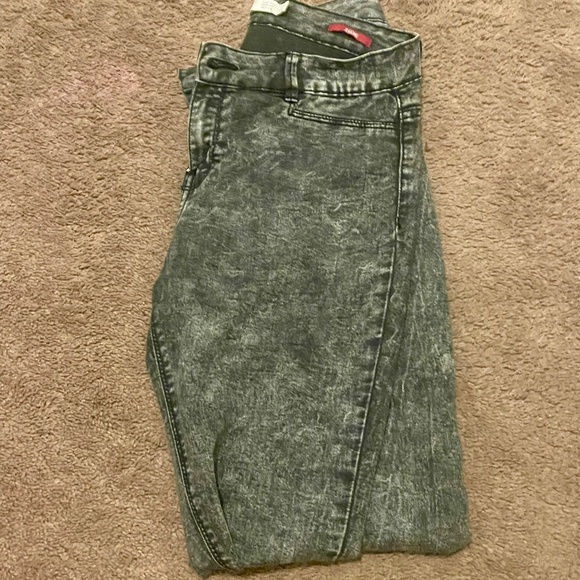Zara Stone Washed Jean Women’s Trafaluc Jegging Size 8 90s Faux Front Pockets - Picture 1 of 11